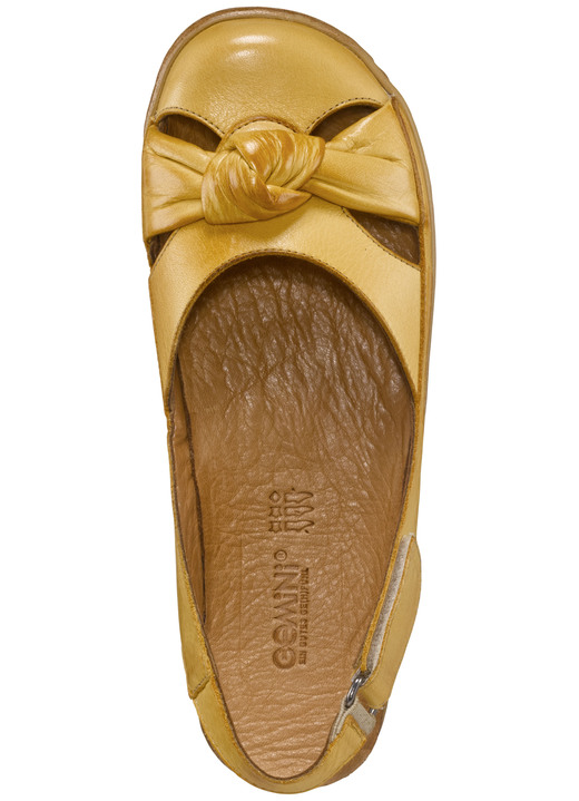 Sandaletten & Pantoletten - Gemini Sandale mit Klettspange, in Größe 036 bis 042, in Farbe SENFGELB Ansicht 2