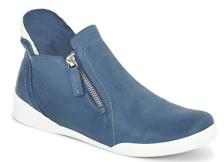 Stiefel & Stiefeletten - Andrea Conti, sportliche Damen-Boots, mit herausnehmbarem Fußbett Ansicht 2 Stiefel & Stiefeletten - Andrea Conti, sportliche Damen-Boots, mit herausnehmbarem Fußbett, in Größe 036 bis 042, in Farbe JEANS Ansicht 2