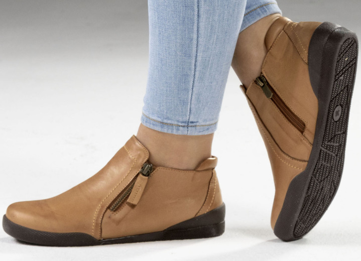 Stiefel & Stiefeletten - Andrea Conti, sportliche Damen-Boots, mit herausnehmbarem Fußbett Ansicht 8 Stiefel & Stiefeletten - Andrea Conti, sportliche Damen-Boots, mit herausnehmbarem Fußbett, in Größe 036 bis 042, in Farbe JEANS Ansicht 8