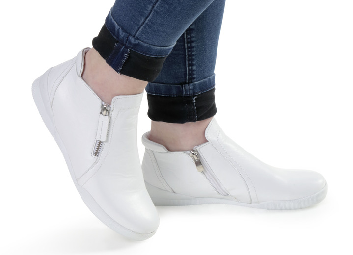 Stiefel & Stiefeletten - Andrea Conti, sportliche Damen-Boots, mit herausnehmbarem Fußbett Ansicht 13 Stiefel & Stiefeletten - Andrea Conti, sportliche Damen-Boots, mit herausnehmbarem Fußbett, in Größe 036 bis 042, in Farbe JEANS Ansicht 13
