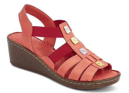 Pfiffige Sandalette mit Elastikriemchen
