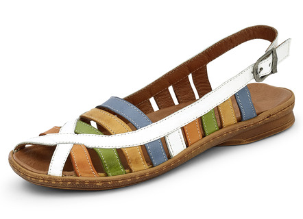 Freche Riemchen-Sandalette in 2 Farben, Weite G