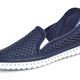 Slipper & Schnürschuhe - Gemini Slipper mit sommerlich perforiertem Rind-Nappaleder, in Größe 036 bis 041, in Farbe MARINE – Farbe MARINE – Ansicht 2