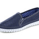 Slipper & Schnürschuhe - Gemini Slipper mit sommerlich perforiertem Rind-Nappaleder, in Größe 036 bis 041, in Farbe MARINE – Farbe MARINE – Ansicht 1