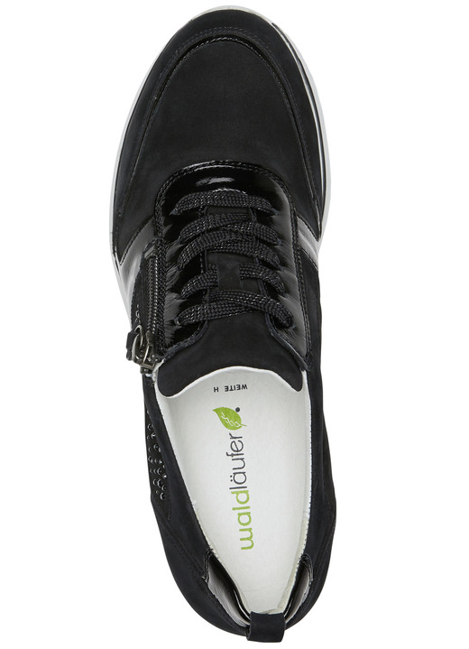 Slipper & Schnürschuhe - Waldläufer, bequeme Damen-Schnürschuhe, Weite H, mit herausnehmbarem Fußbett, in Größe 3 1/2 bis 8, in Farbe MARINE Ansicht 6