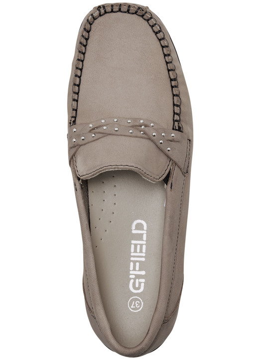 Slipper & Schnürschuhe - ELENA EDEN, bequeme Damen-Slipper, Weite H, mit herausnehmbarem Fußbett, in Größe 036 bis 042, in Farbe TAUPE Ansicht 3
