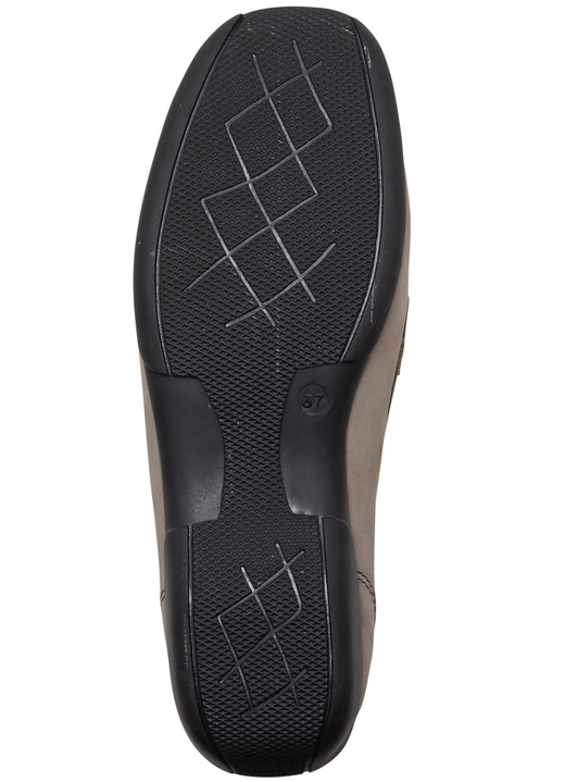 Slipper & Schnürschuhe - ELENA EDEN, bequeme Damen-Slipper, Weite H, mit herausnehmbarem Fußbett, in Größe 036 bis 042, in Farbe TAUPE Ansicht 4