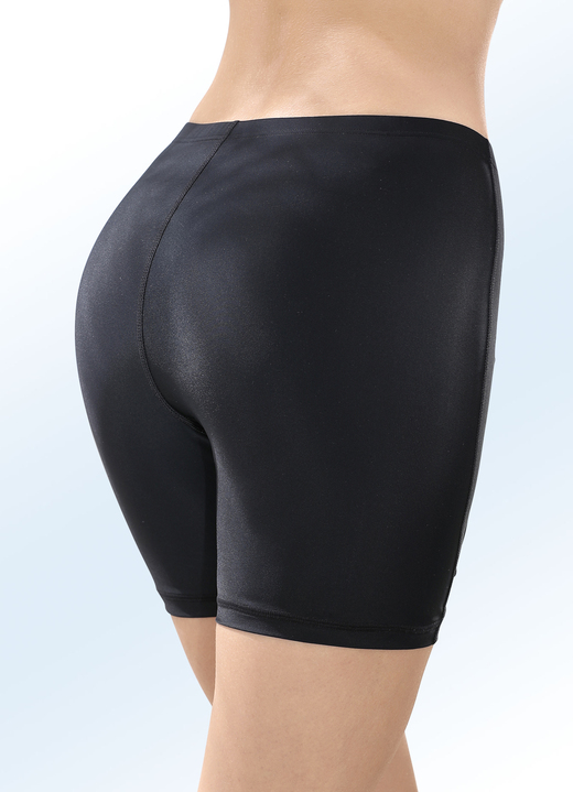 Bikinis - Zweierpack Bikinihosen, in langer Form Ansicht 2 Bikinis - Zweierpack Bikinihosen, in langer Form, in Größe 038 bis 054, in Farbe 1X SCHWARZ, 1X MARINE Ansicht 2