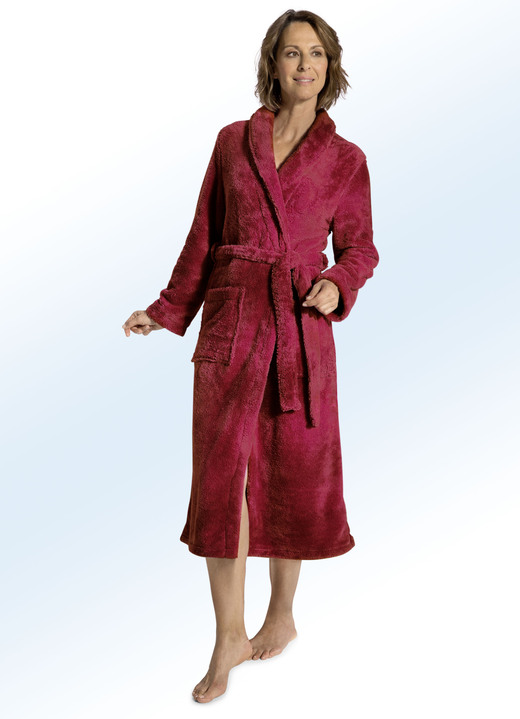 Bademäntel - Bademantel für Damen und Herren, in Größe 3XL (D=56/58 H=64/66) bis XXL (D=52/54 H=60/62), in Farbe FUCHSIA Ansicht 5