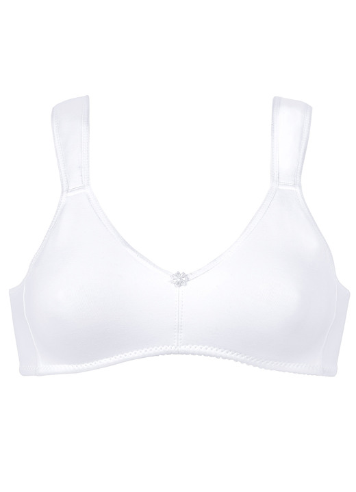 Soft-BH - Naturana BH mit vorgeformten Cups Ansicht 3 Soft-BH - Naturana BH mit vorgeformten Cups, in Größe 075 bis 100, in Cup B, in Farbe WEISS Ansicht 3