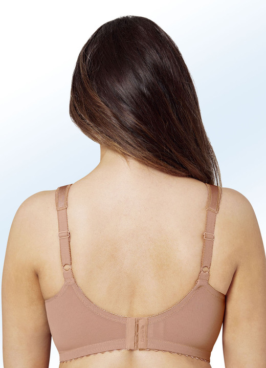 Tagwäsche - Glamorise Stütz-BH mit Spitze, in Größe 080 bis 130, in Cup J, in Farbe CAPPUCCINO Ansicht 2