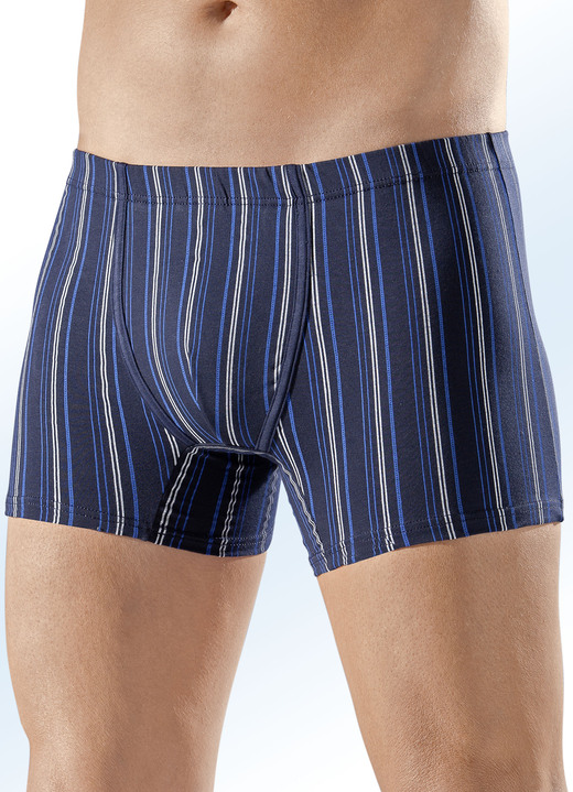Pants & Boxershorts - Viererpack Pants mit Streifendessin, in Größe 005 bis 010, in Farbe 2X NAVY-BLAU-WEISS, 2X BLAU-NAVY-WEISS