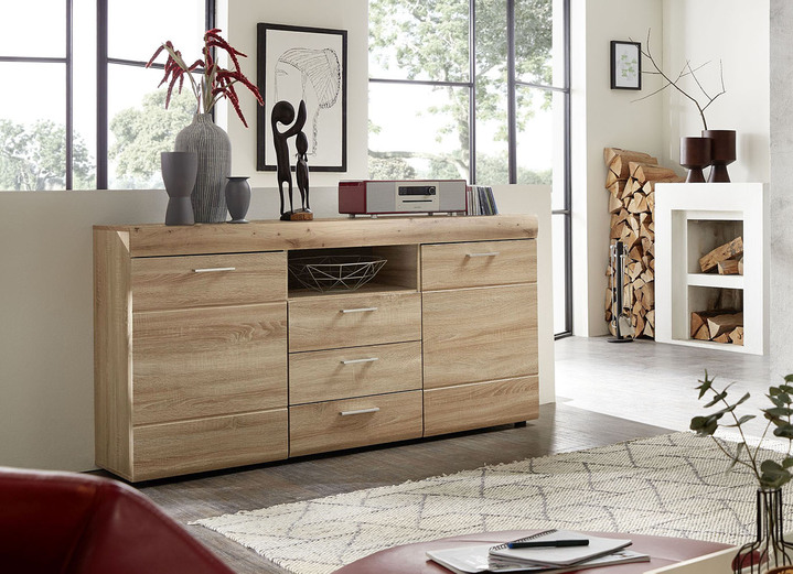 - Sideboard, 2-türig, mit Softclose und Selbsteinzug, in Farbe ARTISAN EICHE Ansicht 1