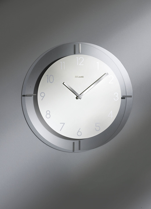 Uhren - Hochwertige Wanduhr mit Funkuhrwerk, in Farbe WEISS