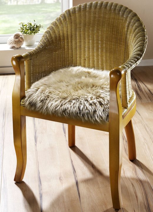 Wohnaccessoires - Merino-Lammfell-Sitzauflage in Tierform Ansicht 10 Wohnaccessoires - Merino-Lammfell-Sitzauflage in Tierform, in Farbe NATURWEISS Ansicht 10