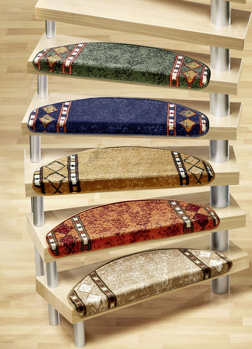 Läufer & Stufenmatten - Dicht gewebte Stufenmatten, in Größe 151 (Stufenmatten, 2er-Pack) bis 325 (Stufenmatten, 15er-Pack), in Farbe BLAU