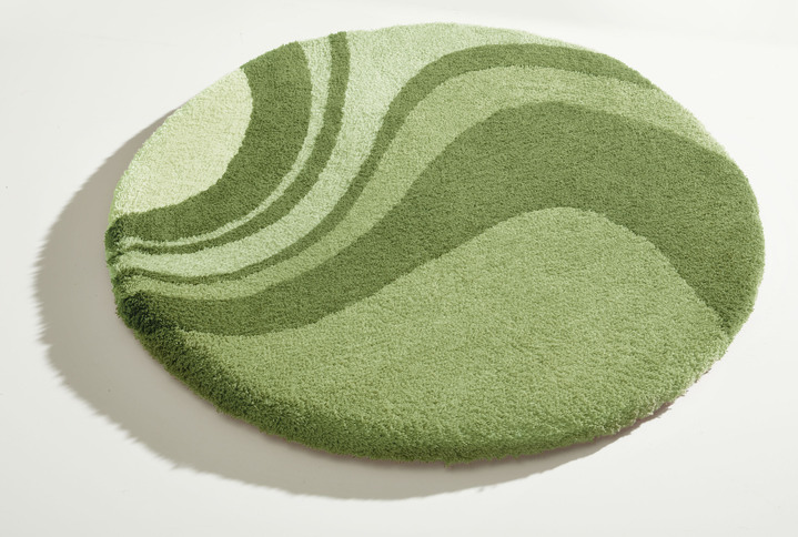 Badgarnituren - Badgarnitur von Kleine Wolke mit rutschhemmender Rückseite, in Größe 100 (Vorleger halbrund, 50/ 80 cm) bis 112 (WC-Deckelbezug, 47/ 50 cm), in Farbe GRÜN Ansicht 12