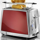Küchengeräte-Serien - Russel Hobbs Frühstücksserie Luna – Farbe ROT – Ansicht 4 Küchengeräte-Serien - Russel Hobbs Frühstücksserie Luna, in Farbe ROT, in Ausführung Langschlitz-Toaster – Farbe ROT – Ansicht 4