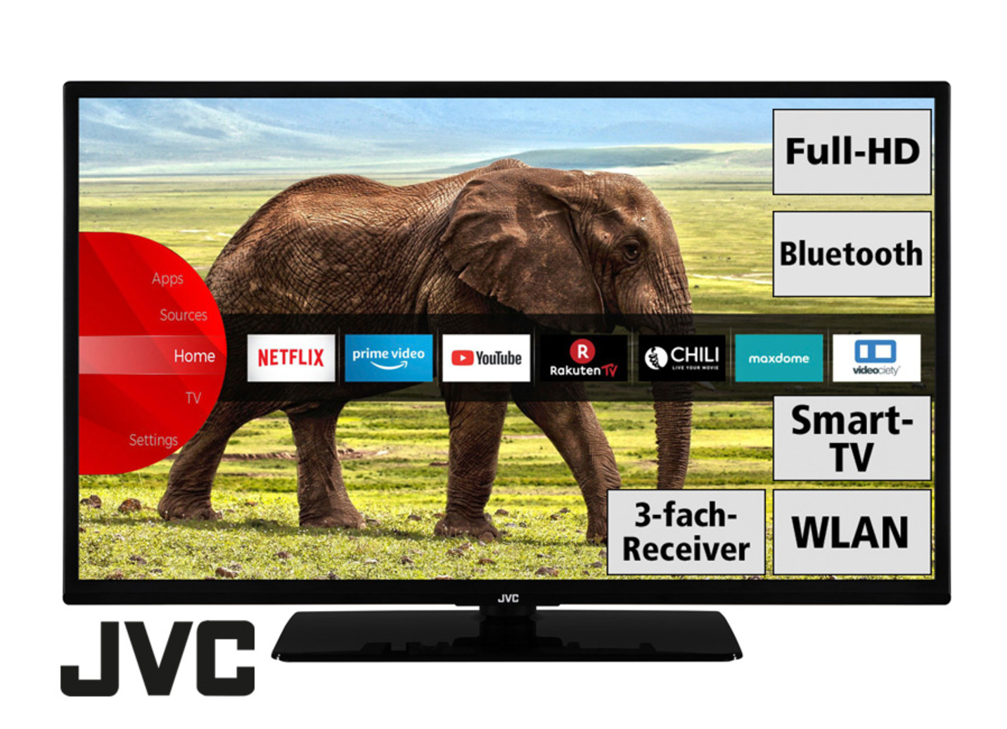 JVC Full-HD LED-Fernseher in verschiedenen Größen ...