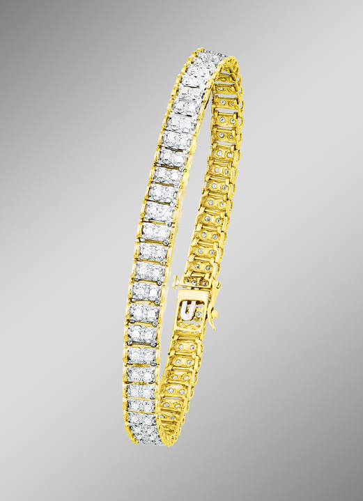- Armband in Bicolor mit Brillanten, in Farbe