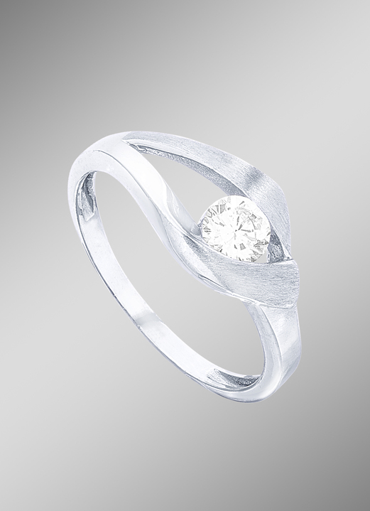 Ringe - Zauberhafter Damenring mit synth. Zirkonia, in Größe 160 bis 220, in Farbe  Ansicht 1