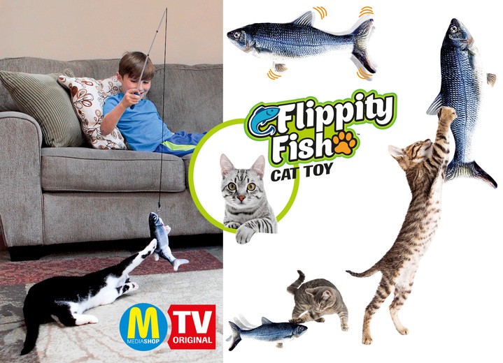 - Das ultimative Flippity-Fish-Katzenspielzeug, in Farbe SILBER Ansicht 1