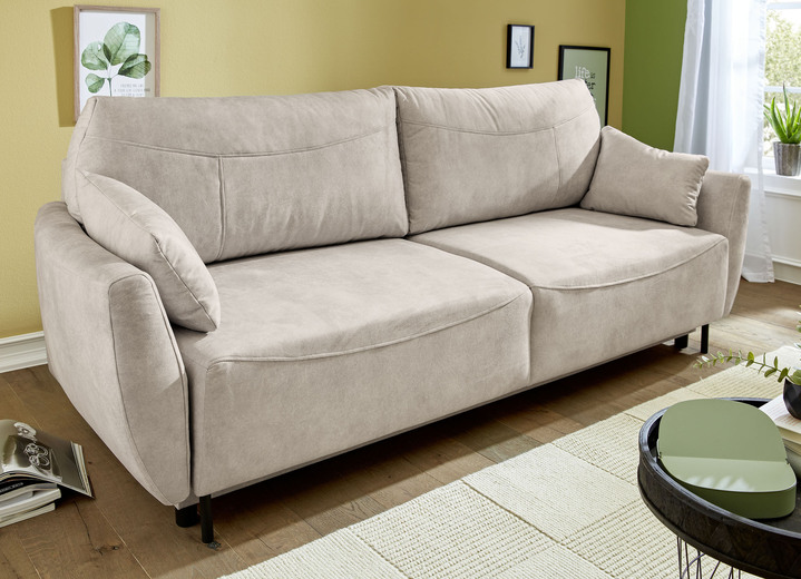 - Frei im Raum aufstellbares Schlafsofa, in Farbe BEIGE Ansicht 1