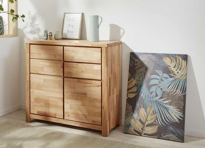 Sideboards - Möbelprogramm mit Massivholzfronten und Softclose, in Farbe WILDEICHE, in Ausführung Regal klein Ansicht 6