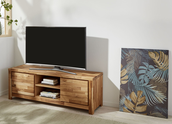 Sideboards - Möbelprogramm mit Massivholzfronten und Softclose, in Farbe WILDEICHE, in Ausführung Regal klein Ansicht 2