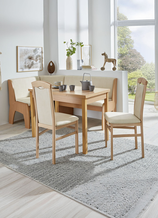 Stühle & Sitzbänke - Zeitlose Esszimmermöbel, in Farbe EICHE-BRAUN, in Ausführung Eckbankgruppe, 4-teilig Ansicht 8