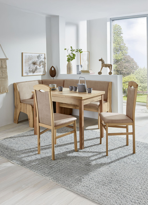 Stühle & Sitzbänke - Zeitlose Esszimmermöbel, in Farbe EICHE-BRAUN, in Ausführung Eckbankgruppe, 4-teilig Ansicht 10