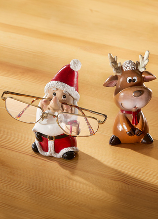 - Brillenhalter, 2er-Set, in Farbe ROT-WEISS-BRAUN