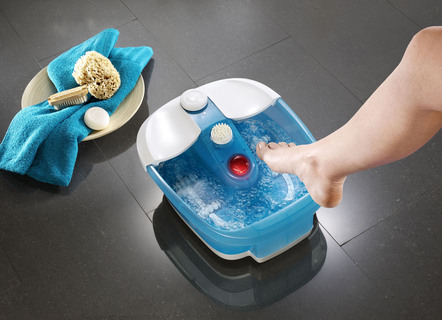 Gesunder Fuß - Fußsprudelbad FB100 von Promed – Farbe WEISS-BLAU – Ansicht  Gesunder Fuß - Fußsprudelbad FB100 von Promed, in Farbe WEISS-BLAU – Farbe WEISS-BLAU – Ansicht