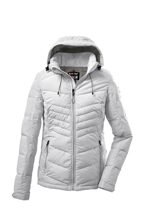 Damenmode - Trendige Damen-Funktionsjacke mit raffinierten Steppungen, in Größe 036 bis 050, in Farbe GRAU Ansicht 1