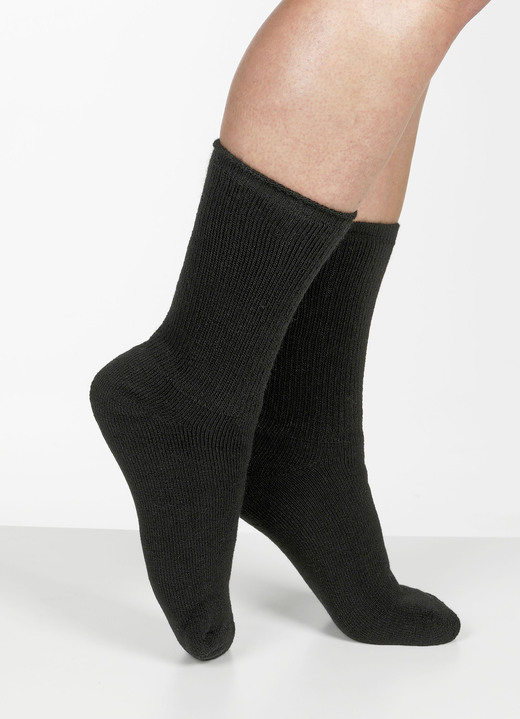 Strümpfe - Wärmespeicher-Socken-Set für Herren, in Farbe SCHWARZ Ansicht 1