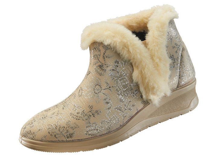 - Stiefelette für normalen bis kräftigen Fuß, in Größe 036 bis 042, in Farbe BEIGE