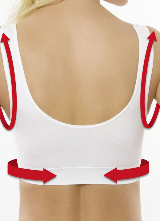 Wäsche - Wohlfühl-BH, 7er-Pack Ansicht 4 Wäsche - Wohlfühl-BH, 7er-Pack, in Größe 3XL (52/54) bis XXL (48/50), in Farbe MULTICOLOR Ansicht 4