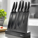 - Messerblock, 7-teilig, mit extra scharfen Titanmessern, in Farbe SCHWARZ – Farbe SCHWARZ – Ansicht 1