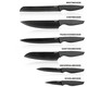- Messerblock, 7-teilig, mit extra scharfen Titanmessern, in Farbe SCHWARZ – Farbe SCHWARZ – Ansicht 2