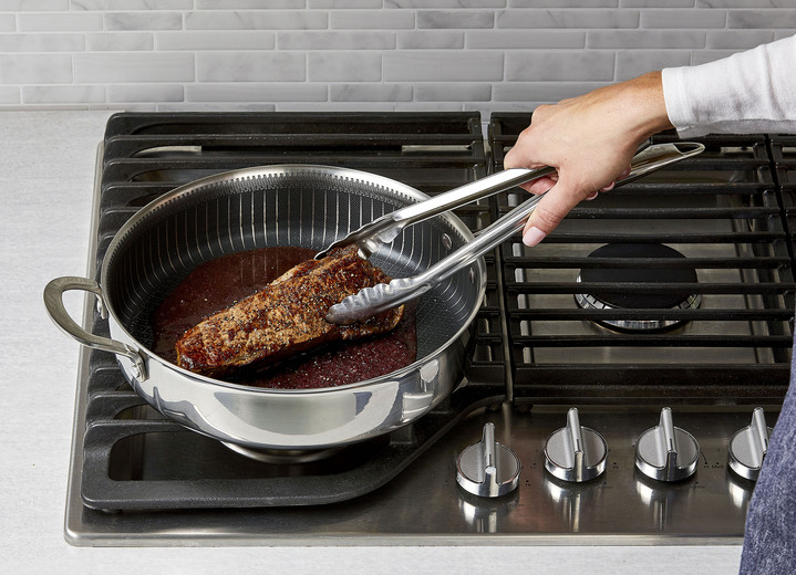 Töpfe & Pfannen - Livington Titan Pan Pfannen und Kochtöpfe, in Farbe EDELSTAHL, in Ausführung Multipfanne, ø 24 cm, H 6 cm Ansicht 5