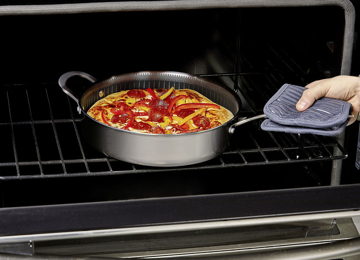 Töpfe & Pfannen - Livington Titan Pan Pfannen und Kochtöpfe, in Farbe EDELSTAHL, in Ausführung Multipfanne, ø 24 cm, H 6 cm Ansicht 6