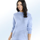 Langarm - Pullover mit Schurwolle, in Größe 036 bis 050, in Farbe BLEU – Farbe BLEU – Ansicht 1