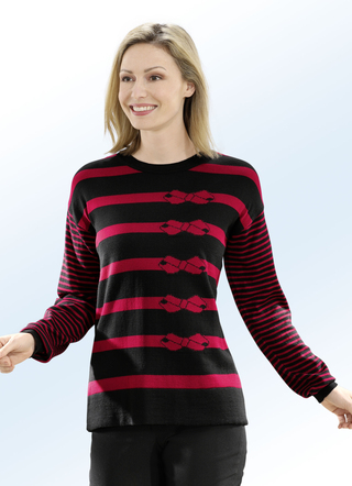 Pullover mit Baumwolle und dezentem Glitzer