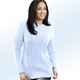 Langarm - Pullover mit Strukturmix – Farbe HELLBLAU Langarm - Pullover mit Strukturmix, in Größe 038 bis 054, in Farbe BEERE