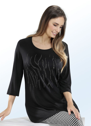 Longshirt mit Plättchen-Motiv