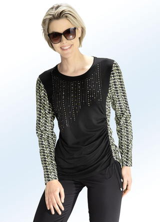 Shirt mit Bindeband zum Raffen