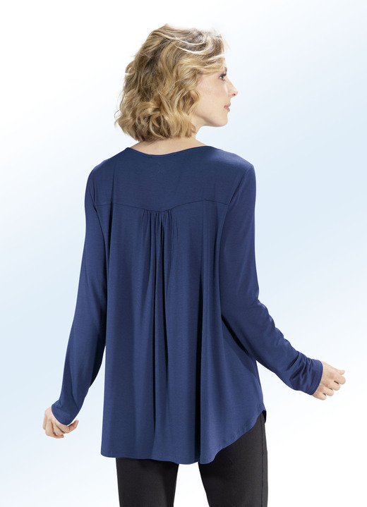 Blusen & Tuniken - Shirt-Tunika mit rundem Halsausschnitt Ansicht 8 Blusen & Tuniken - Shirt-Tunika mit rundem Halsausschnitt, in Größe 036 bis 054, in Farbe ROYALBLAU Ansicht 8