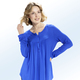 Blusen & Tuniken - Shirt-Tunika mit rundem Halsausschnitt, in Größe 036 bis 054, in Farbe BEERE – Farbe ROYALBLAU – Ansicht 1