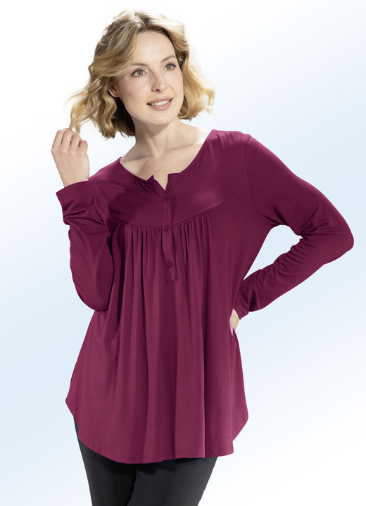 Blusen & Tuniken - Shirt-Tunika mit rundem Halsausschnitt Ansicht 11 Blusen & Tuniken - Shirt-Tunika mit rundem Halsausschnitt, in Größe 036 bis 054, in Farbe ROYALBLAU Ansicht 11