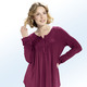 Blusen & Tuniken - Shirt-Tunika mit rundem Halsausschnitt – Farbe BORDEAUX – Ansicht 1 Blusen & Tuniken - Shirt-Tunika mit rundem Halsausschnitt, in Größe 036 bis 054, in Farbe ROYALBLAU – Farbe BORDEAUX – Ansicht 1